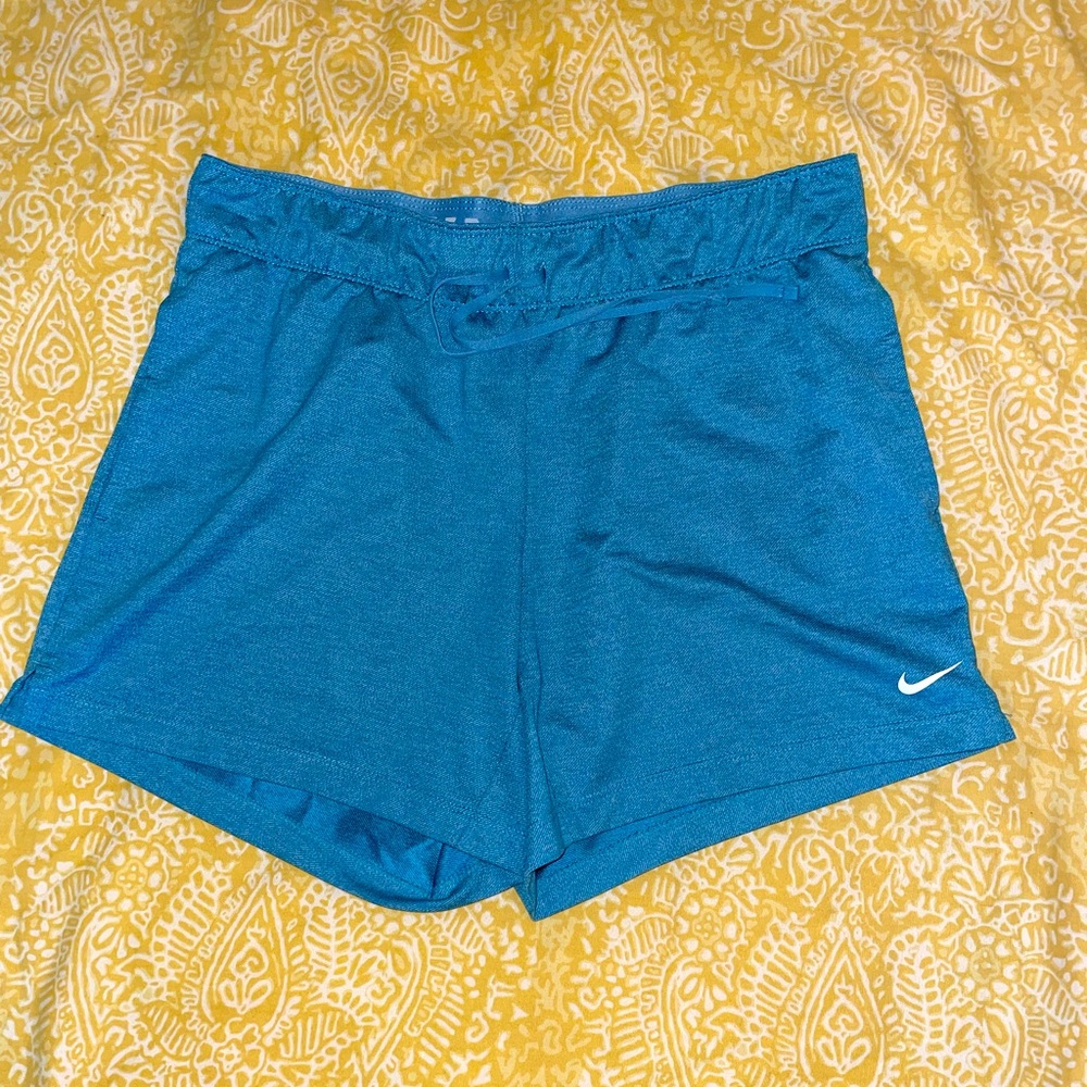 Blue Nike shorts